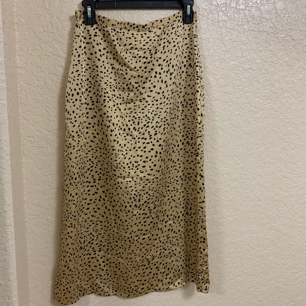 Leopard Print Midi Skirt